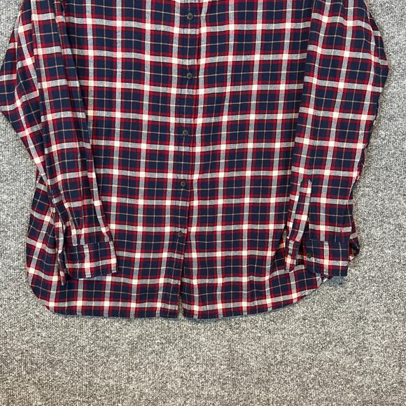 Uniqlo Shirt Mens XL Blue Flannel Plaid Long Sleeve Button Up Soft Casual - Picture 3 of 9